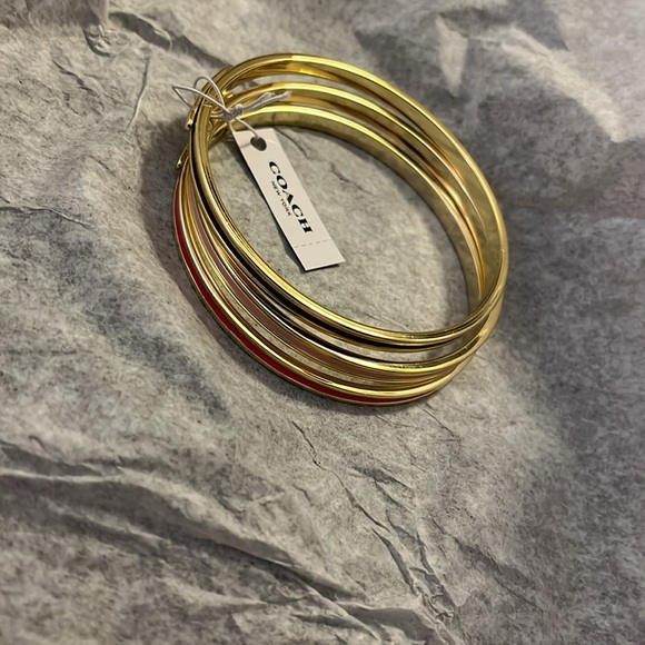 Coach Enamel Bangle Set - Picture 6 of 6